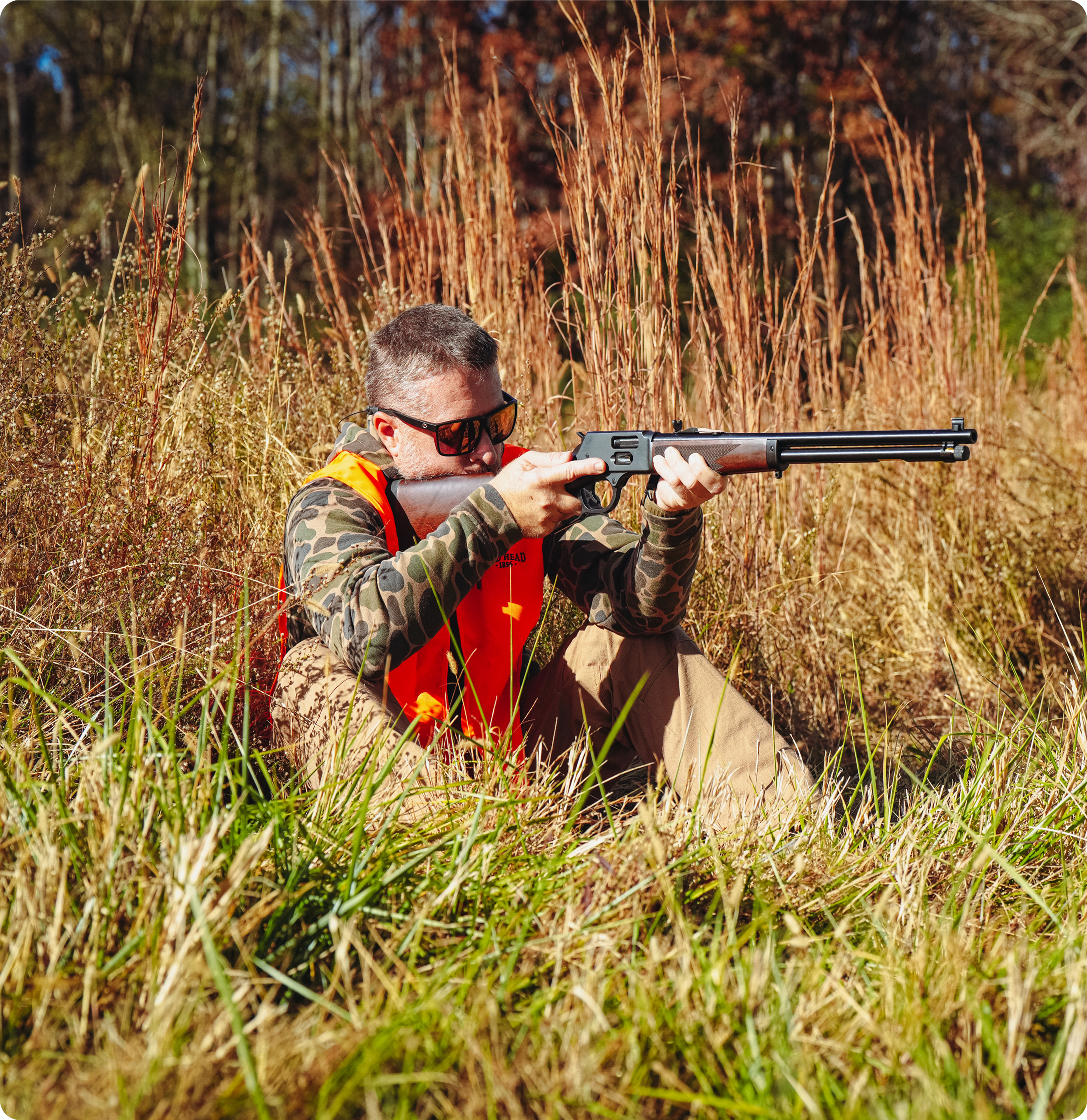 Hunter in field