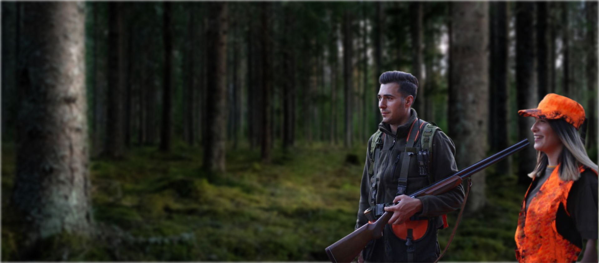 Hunter in field