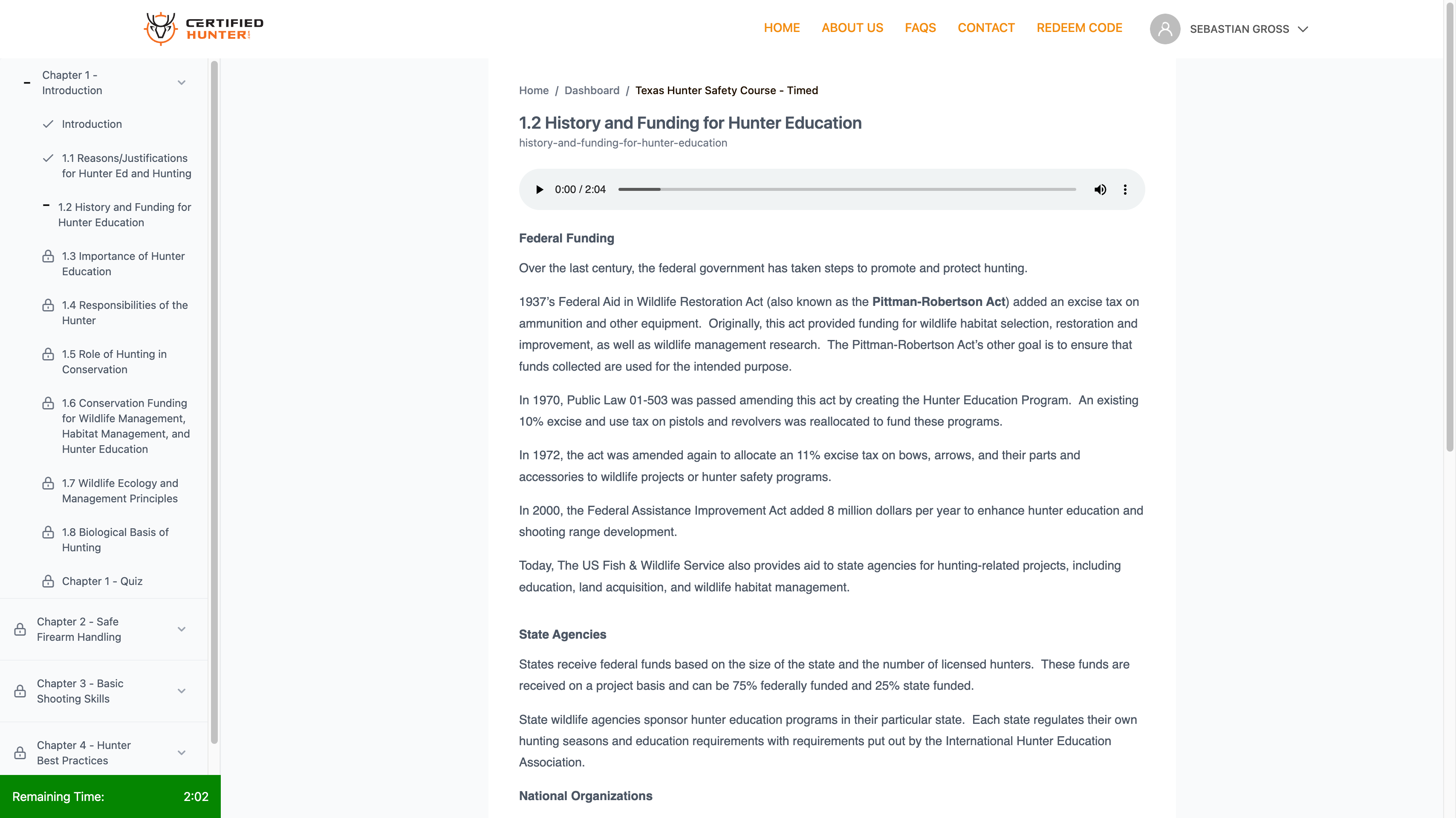 Hunter Education Certificate Preview